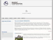 Tablet Screenshot of bharatcorp.com
